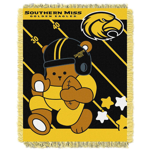 Southern Mississippi Eagles Ncaa Triple Woven Jacquard Throw (fullback Baby Series) (36"x48")