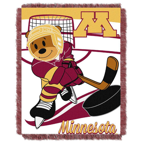 Minnesota Golden Gophers Ncaa Triple Woven Jacquard Throw (fullback Baby Series) (36"x48")