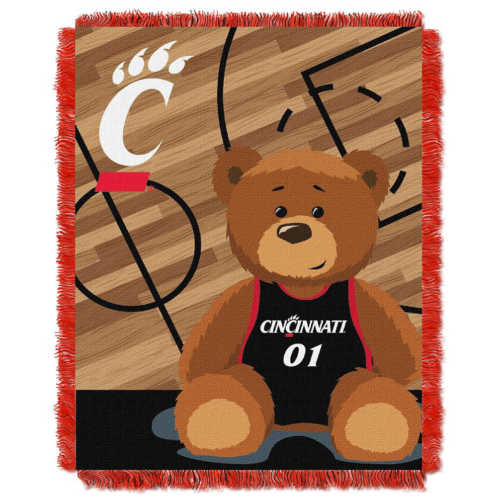 Cincinnati Bearcats Ncaa Triple Woven Jacquard Throw (fullback Baby Series) (36"x48")