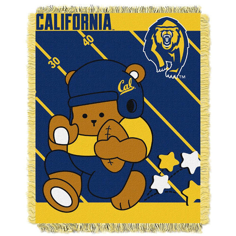 Cal Golden Bears Ncaa Triple Woven Jacquard Throw (fullback Baby Series) (36"x48")