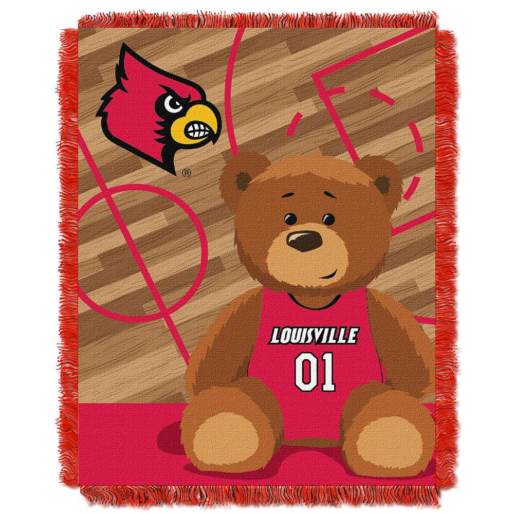 Louisville Cardinals Ncaa Triple Woven Jacquard Throw (fullback Baby Series) (36"x48")