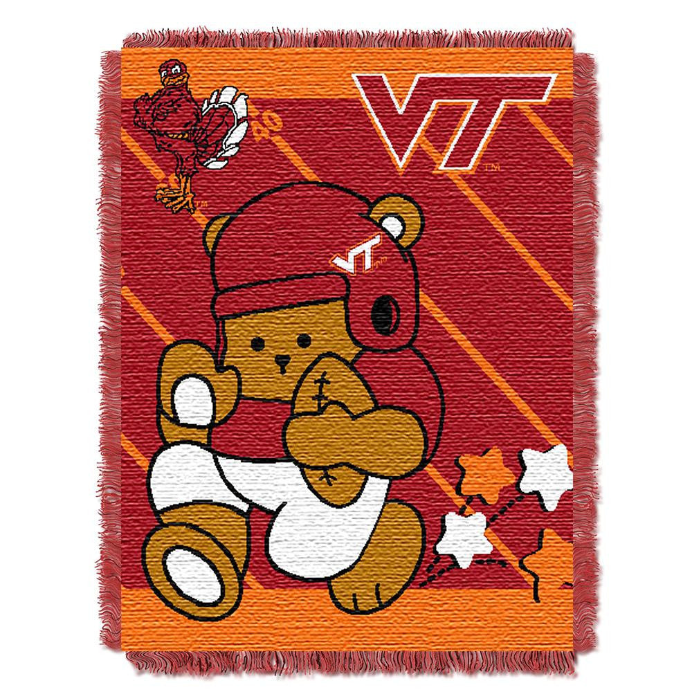 Virginia Tech Hokies Ncaa Triple Woven Jacquard Throw (field Baby Series) (36"x48")