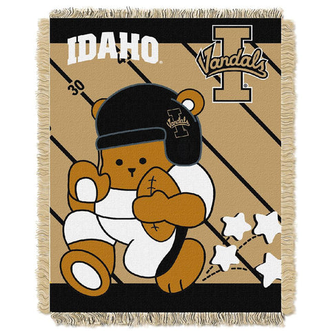 Idaho Vandals Ncaa Triple Woven Jacquard Throw (fullback Baby Series) (36"x48")