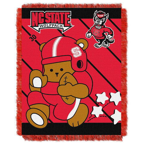 North Carolina State Wolfpack Ncaa Triple Woven Jacquard Throw (fullback Baby Series) (36"x48")