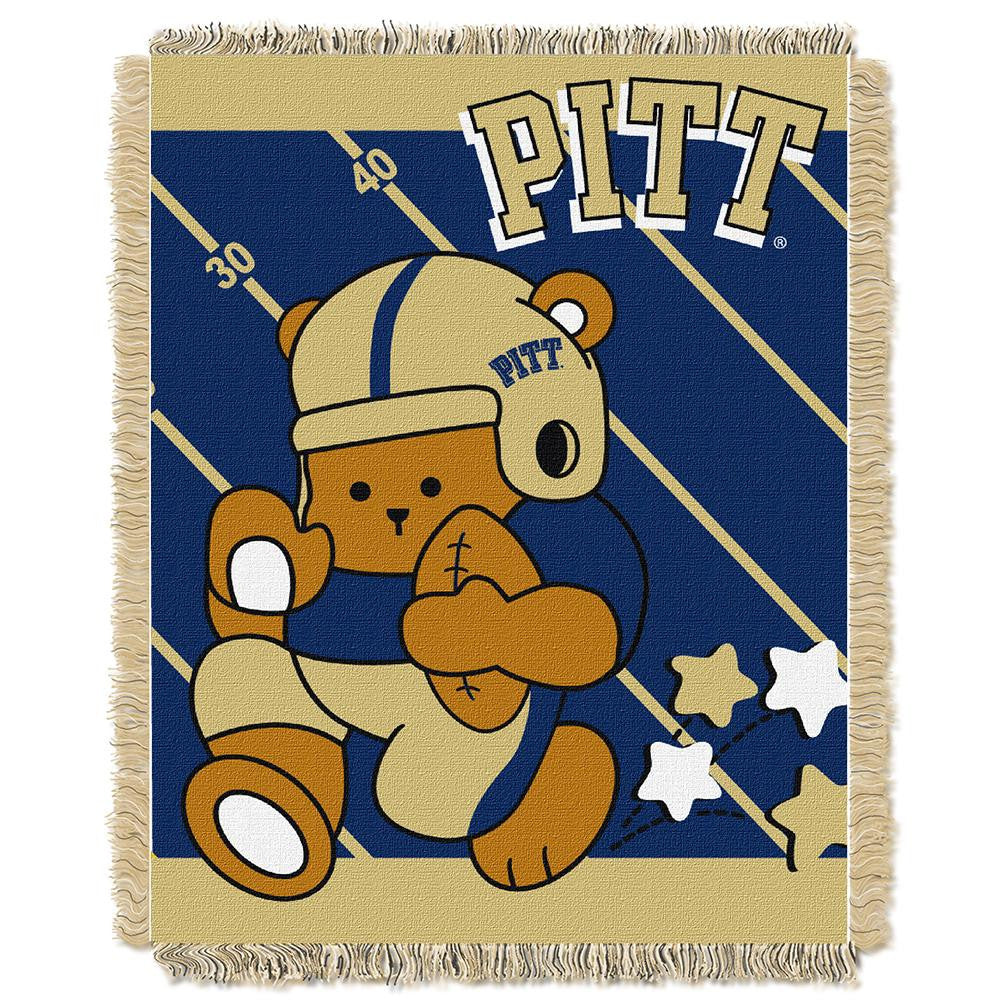 Pittsburgh Panthers Ncaa Triple Woven Jacquard Throw (fullback Baby Series) (36"x48")