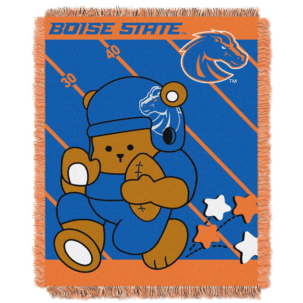 Boise State Broncos Ncaa Triple Woven Jacquard Throw (fullback Baby Series) (36"x48")