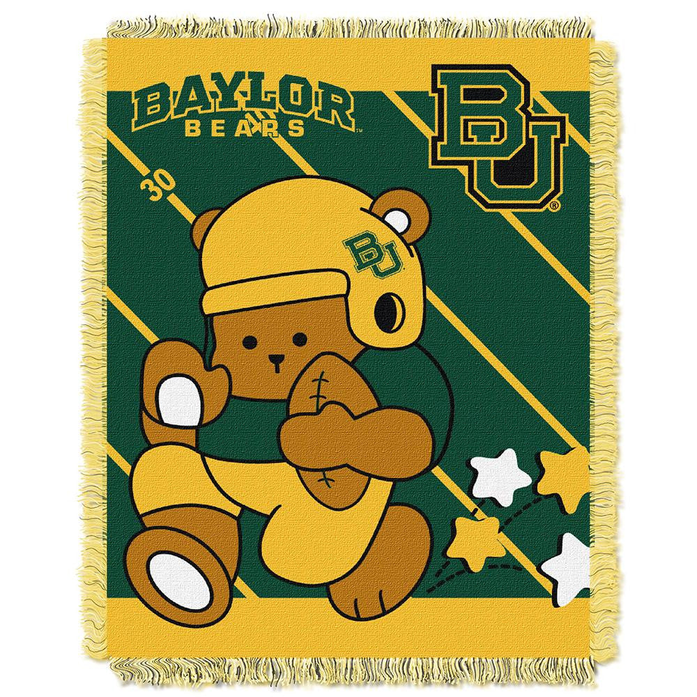 Baylor Bears Ncaa Triple Woven Jacquard Throw (fullback Baby Series) (36"x48")