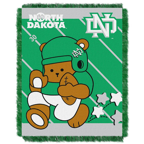 North Dakota Fighting Sioux Ncaa Triple Woven Jacquard Throw (fullback Baby Series) (36"x48")