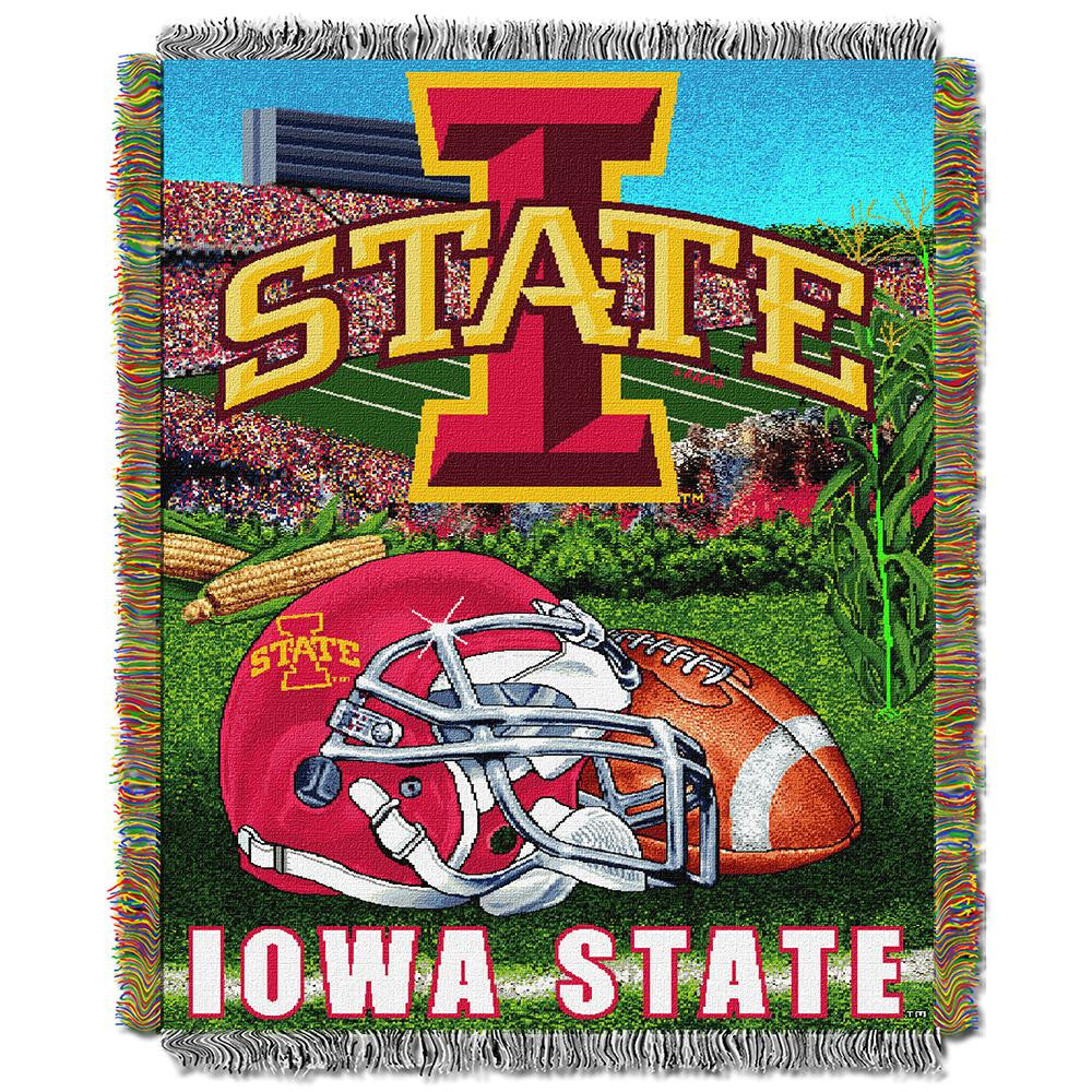 Iowa State Cyclones Ncaa Woven Tapestry Throw (home Field Advantage) (48"x60")
