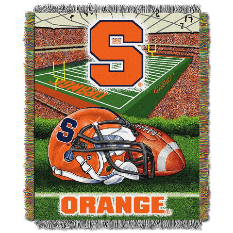 Syracuse Orangemen Ncaa Woven Tapestry Throw (home Field Advantage) (48"x60")