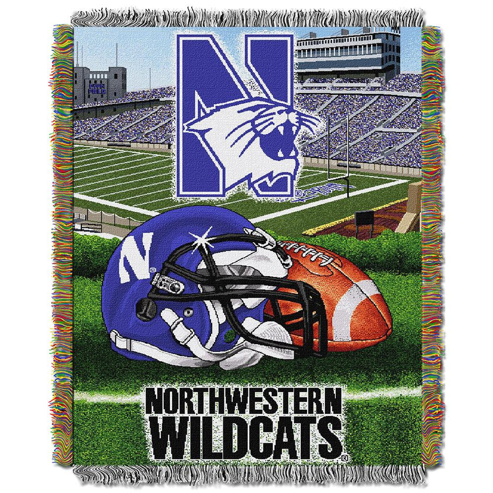 Northwestern Wildcats Ncaa Triple Woven Jacquard Throw (48"x60")