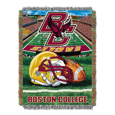 Boston College Eagles Ncaa Woven Tapestry Throw (home Filed Advantage) (48"x60")