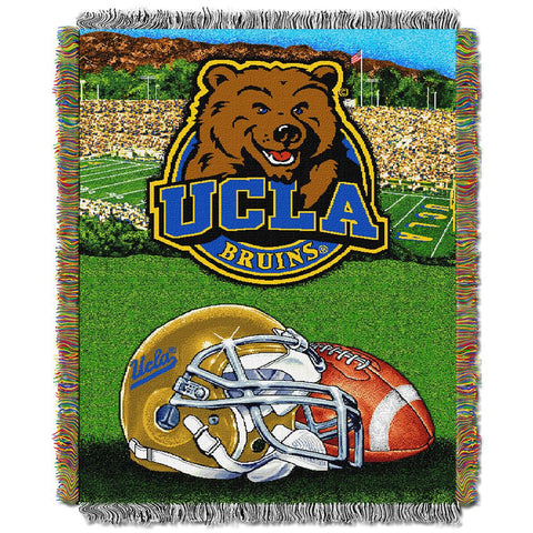 Ucla Bruins Ncaa Woven Tapestry Throw (home Field Advantage) (48"x60")