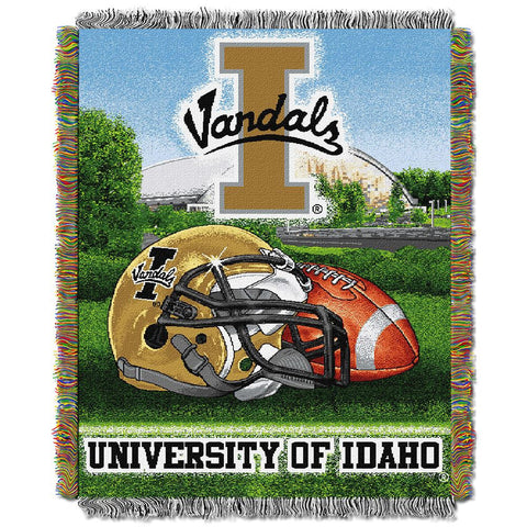 Idaho Vandals Ncaa Woven Tapestry Throw (home Field Advantage) (48"x60")