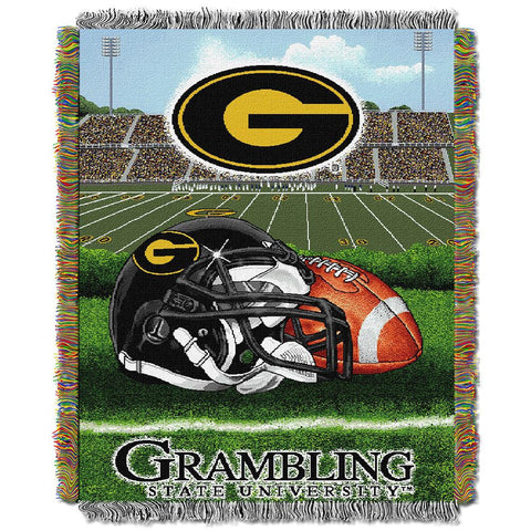 Grambling Tigers Ncaa Woven Tapestry Throw (home Field Advantage) (48"x60")