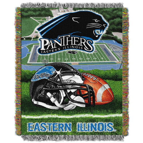 Eastern Illinois Panthers Ncaa Woven Tapestry Throw (home Field Advantage) (48"x60")