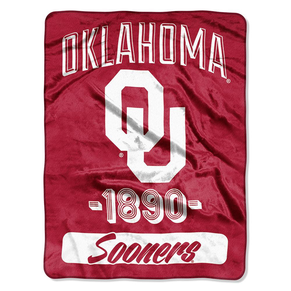 Oklahoma Sooners Ncaa Micro Raschel Blanket (varsity Series) (48"x60")