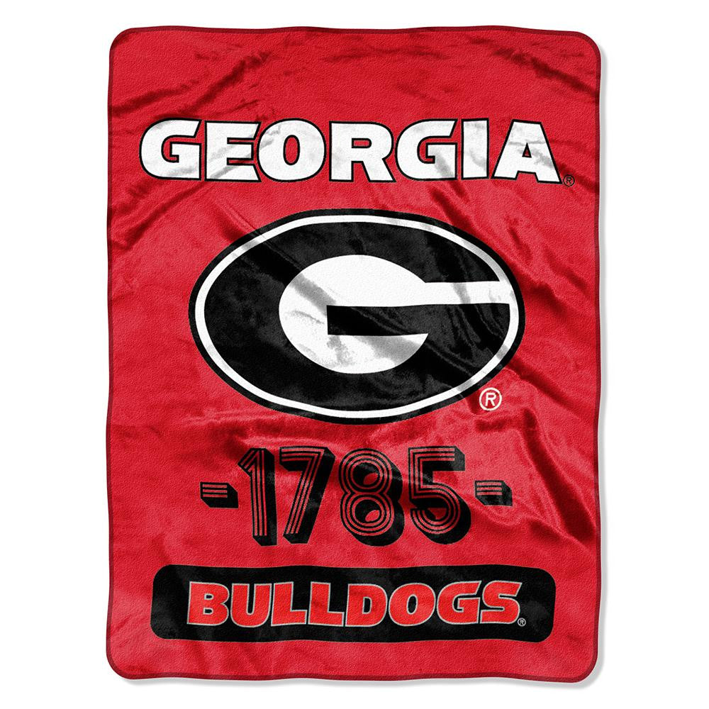 Georgia Bulldogs Ncaa Micro Raschel Blanket (varsity Series) (48"x60")