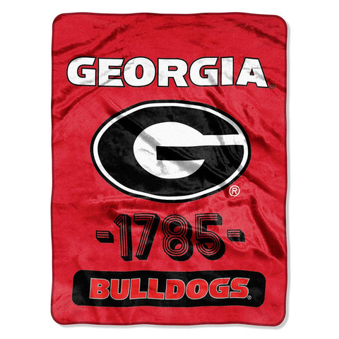 Georgia Bulldogs Ncaa Micro Raschel Blanket (varsity Series) (48"x60")