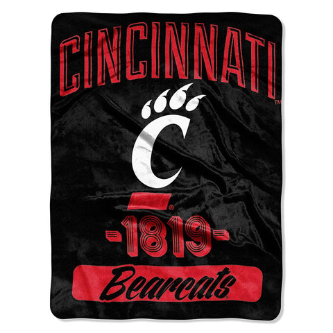 Cincinnati Bearcats Ncaa Micro Raschel Blanket (varsity Series) (48"x60")