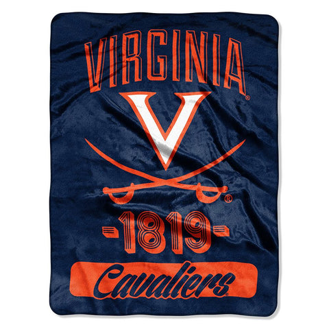 Virginia Cavaliers Ncaa Micro Raschel Blanket (varsity Series) (48"x60")