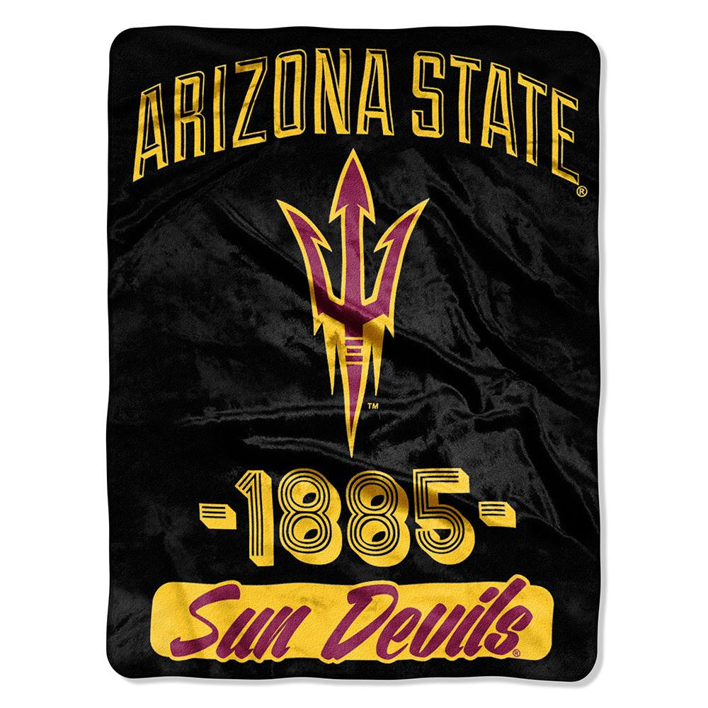 Arizona State Wildcats Ncaa Micro Raschel Blanket (varsity Series) (48"x60")