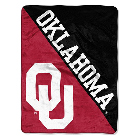 Oklahoma Sooners Ncaa Micro Raschel Blanket (varsity Series) (46in X 60in)