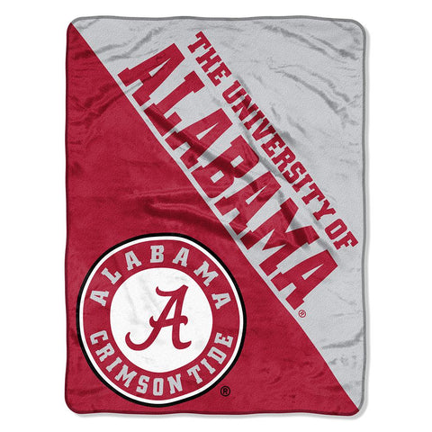 Alabama Crimson Tide Ncaa Micro Raschel Blanket (varsity Series) (46in X 60in)