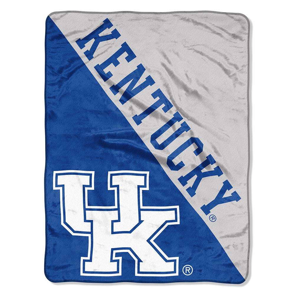 Kentucky Wildcats Ncaa Micro Raschel Blanket (halftone Series) (46in X 60in)