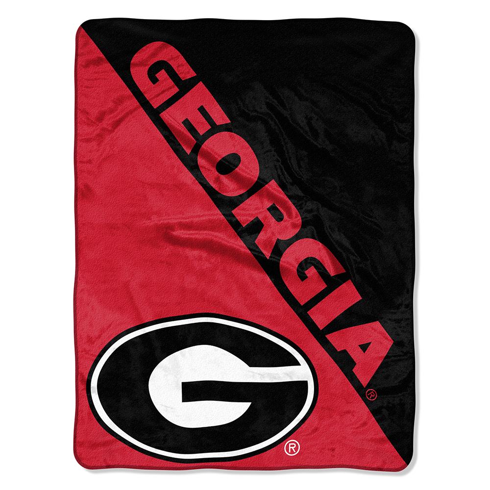 Georgia Bulldogs Ncaa Micro Raschel Blanket (halftone Series) (46in X 60in)