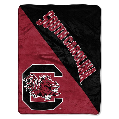 South Carolina Gamecocks Ncaa Micro Raschel Blanket (halftone Series) (46in X 60in)