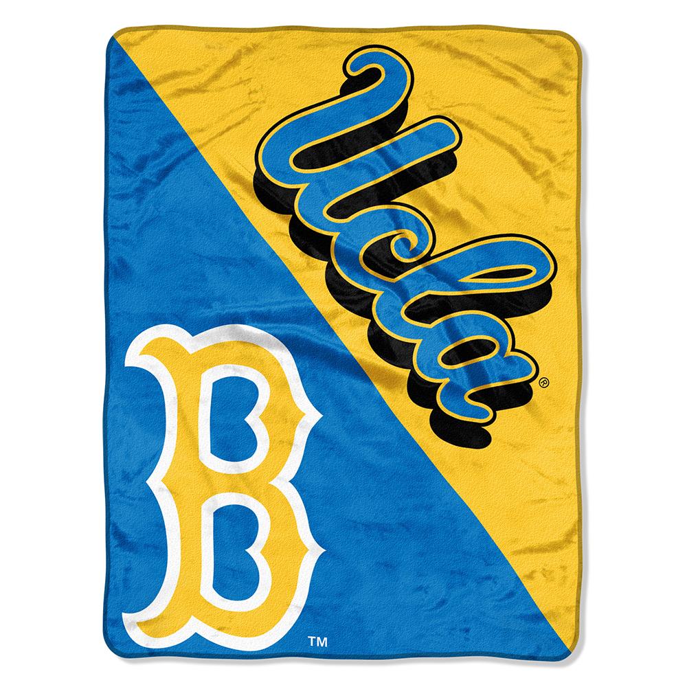 Ucla Bruins Ncaa Micro Raschel Blanket (halftone Series) (46in X 60in)