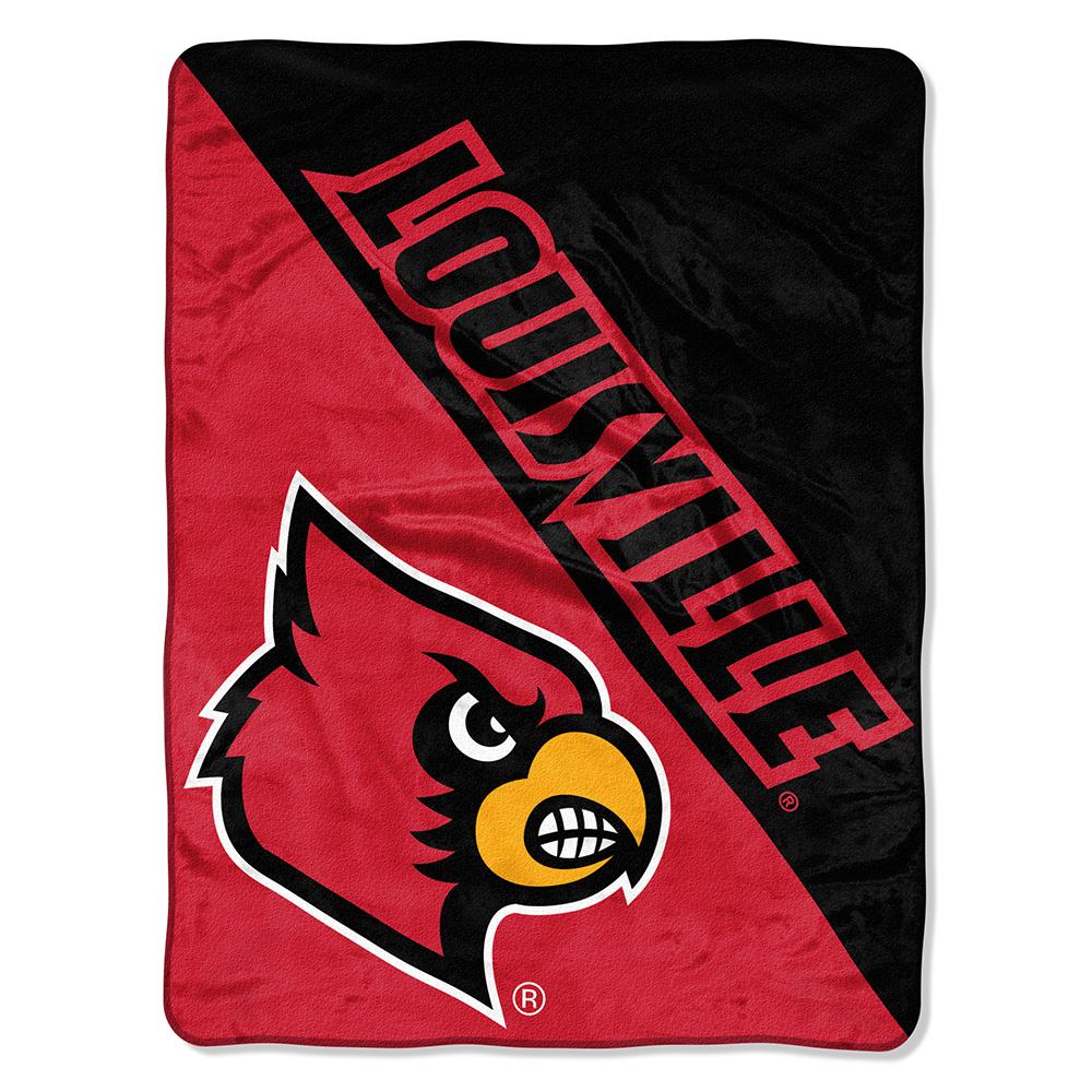 Louisville Cardinals Ncaa Micro Raschel Blanket (halftone Series) (46in X 60in)