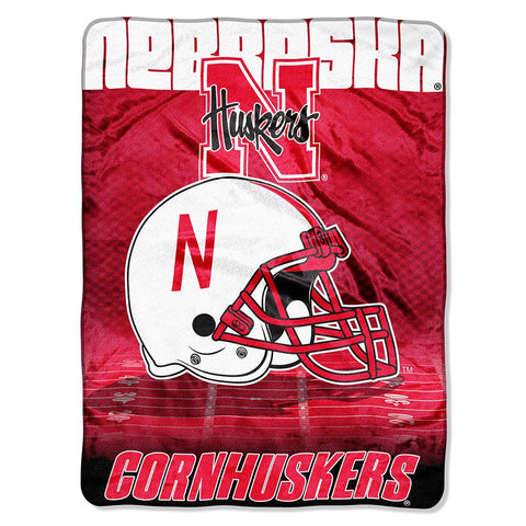 Nebraska Cornhuskers Ncaa Micro Raschel Blanket (overtime Series) (80"x60")