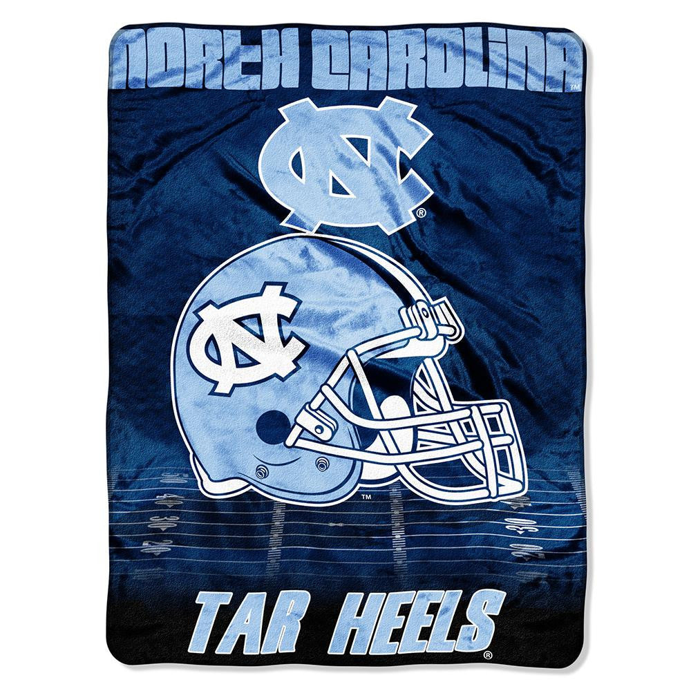 North Carolina Tar Heels Ncaa Micro Raschel Blanket (overtime Series) (80"x60")