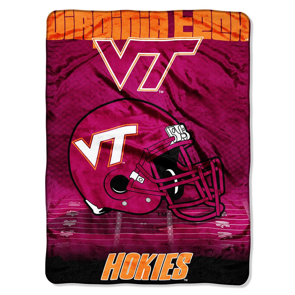 Virginia Cavaliers Ncaa Micro Raschel Blanket (overtime Series) (80"x60")