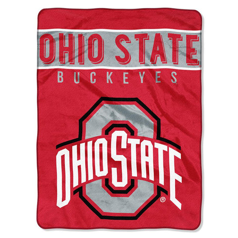 Ohio State Buckeyes Ncaa Royal Plush Raschel Blanket (basic Series) (60x80)