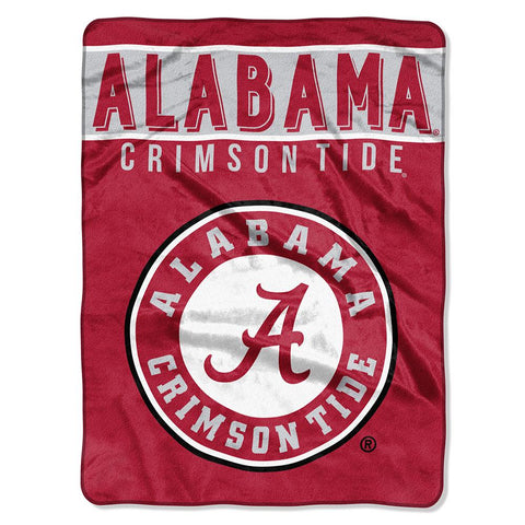 Alabama Crimson Tide Ncaa Royal Plush Raschel Blanket (basic Series) (60x80)