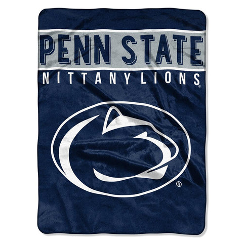 Penn State Nittany Lions Ncaa Royal Plush Raschel Blanket (basic Series) (60x80)