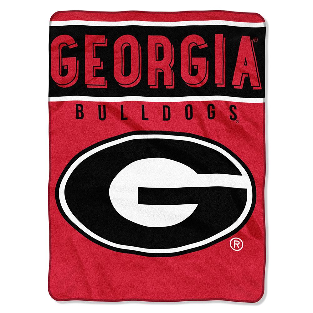 Georgia Bulldogs Ncaa Royal Plush Raschel Blanket (basic Series) (60x80)