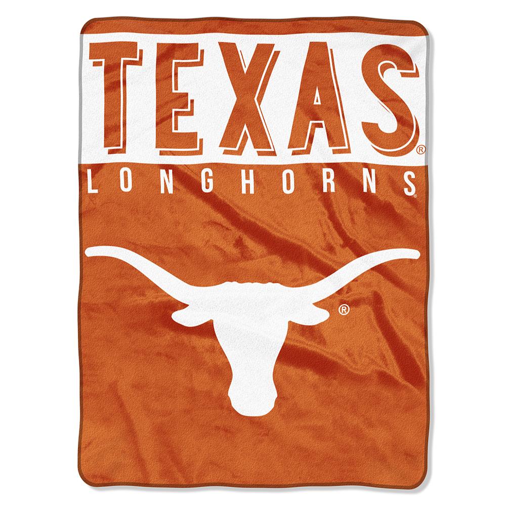 Texas Longhorns Ncaa Royal Plush Raschel Blanket (basic Series) (60x80)