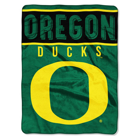 Oregon Ducks Ncaa Royal Plush Raschel Blanket (basic Series) (60x80)