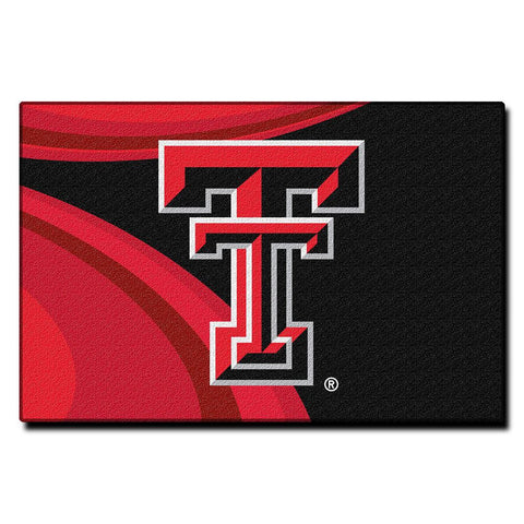 Texas Tech Red Raiders Ncaa Tufted Rug (cosmic Series) (59"x39")