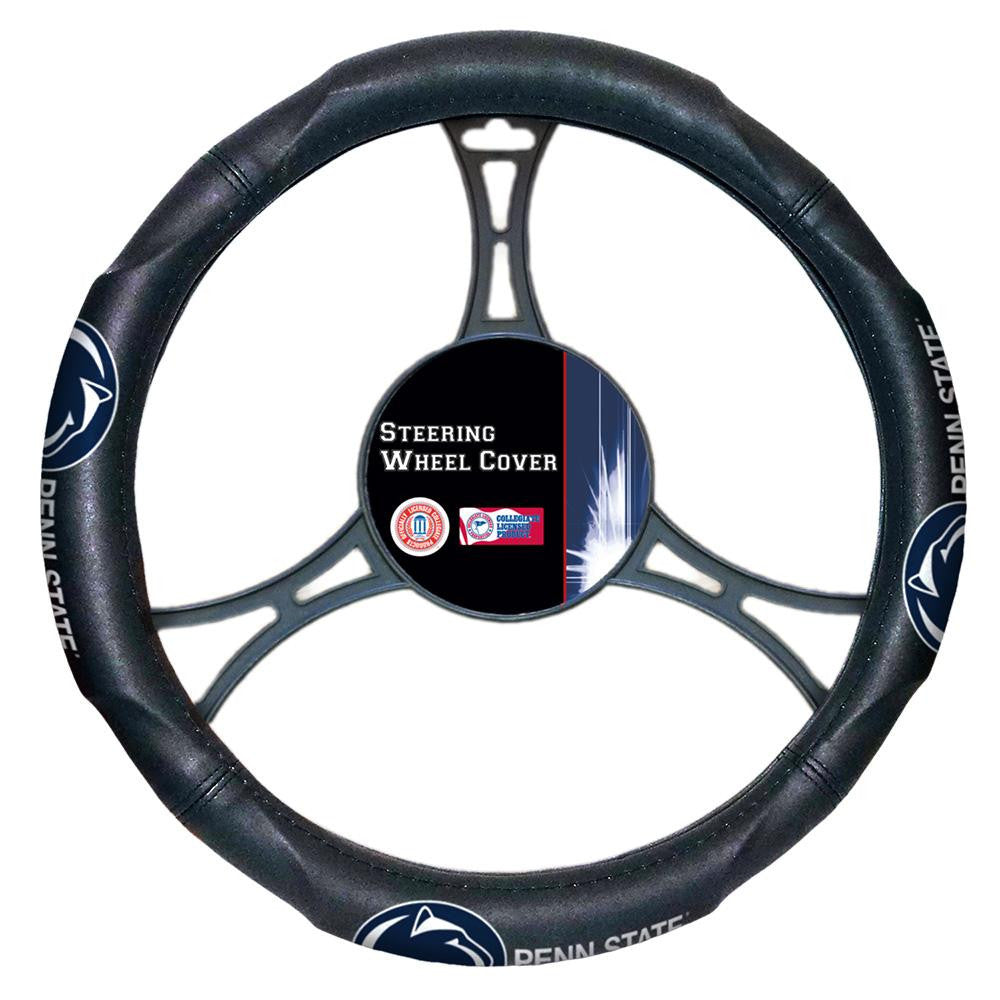 Penn State Nittany Lions Ncaa Steering Wheel Cover (14.5" To 15.5")