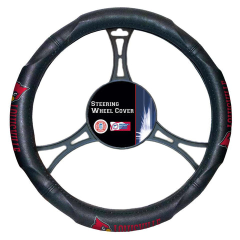 Louisville Cardinals Ncaa Steering Wheel Cover (14.5" To 15.5")