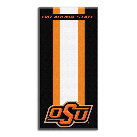 Oklahoma State Cowboys Ncaa Zone Read Cotton Beach Towel (30in X 60in)