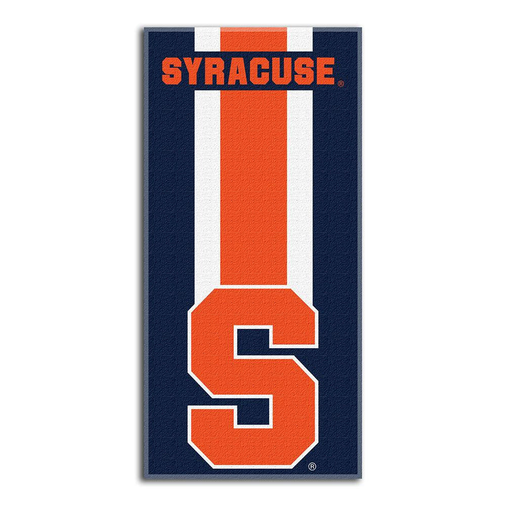 Syracuse Orangemen Ncaa Zone Read Cotton Beach Towel (30in X 60in)