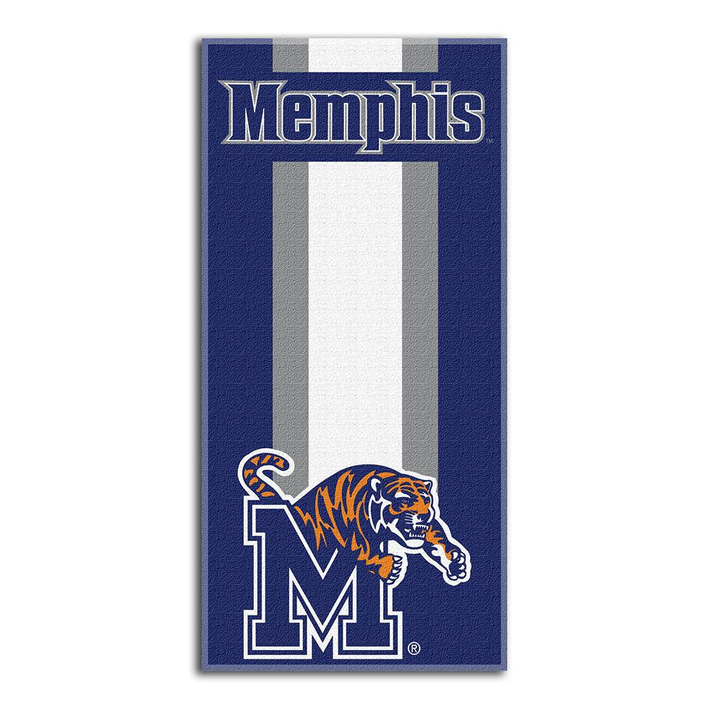 Memphis Tigers Ncaa Zone Read Cotton Beach Towel (30in X 60in)