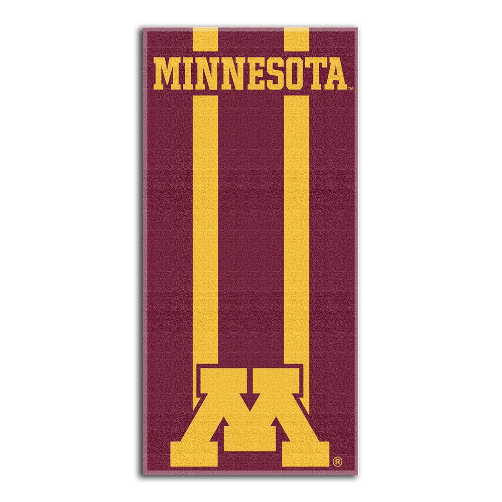 Minnesota Golden Gophers Ncaa Zone Read Cotton Beach Towel (30in X 60in)