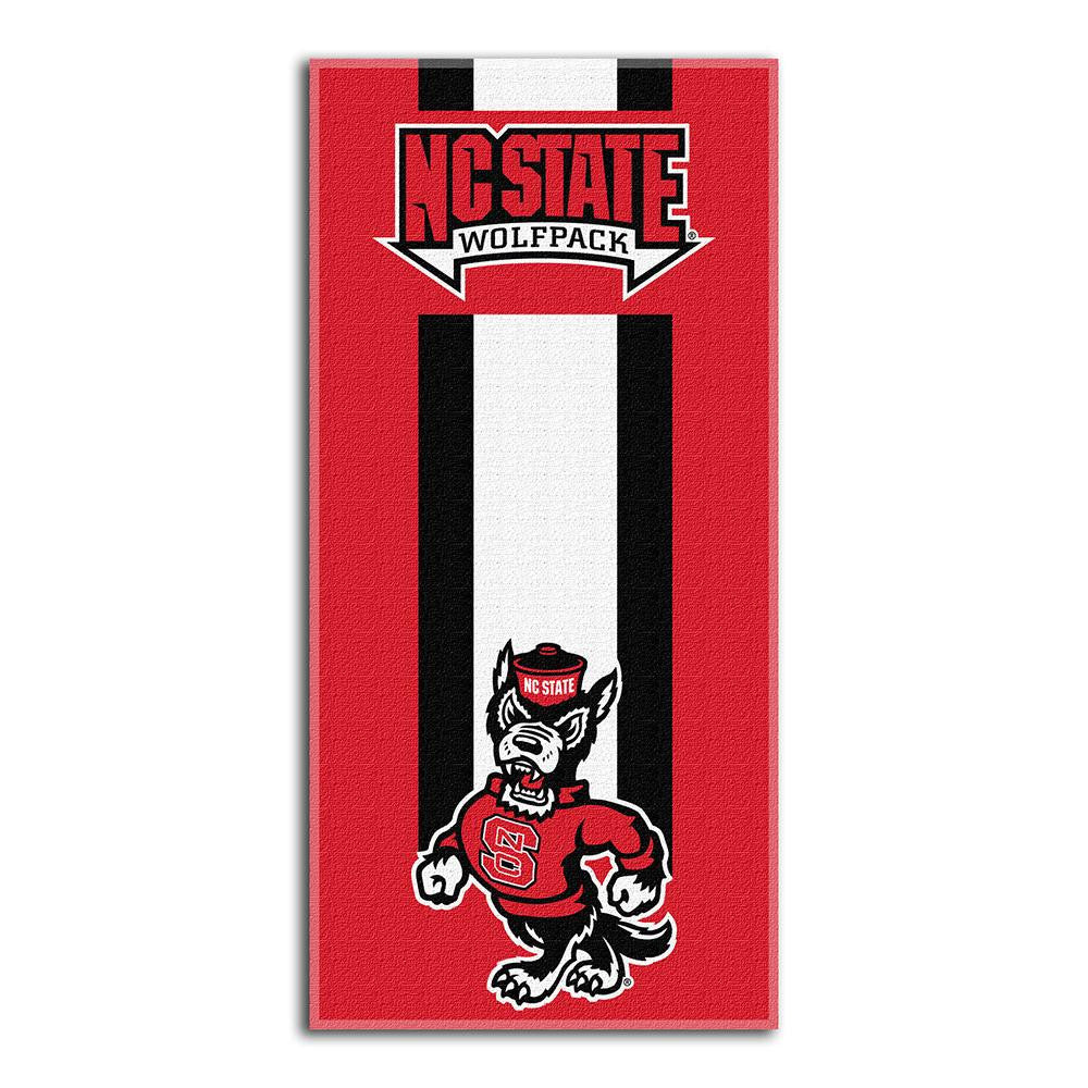 North Carolina State Wolfpack Ncaa Zone Read Cotton Beach Towel (30in X 60in)